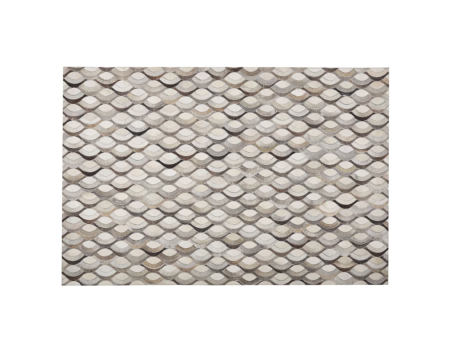 Tapis KIRCA Beige 140 x 200 cm Cuir