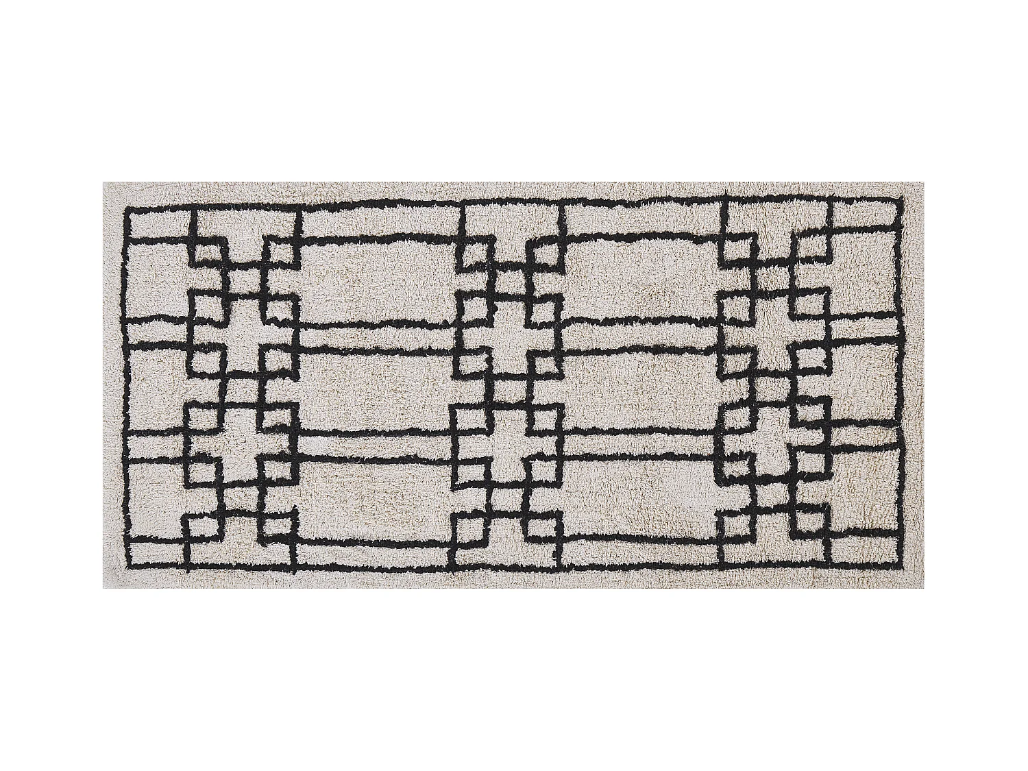 Tapis TURHAL Beige 80 x 150 cm Coton