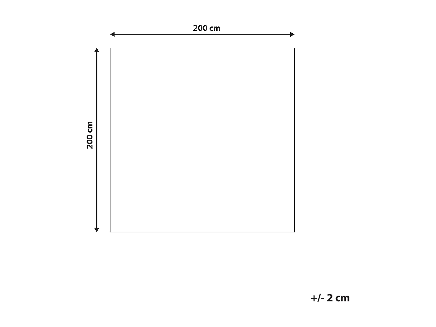 Tappeto shaggy bianco 200 x 200 cm DEMRE