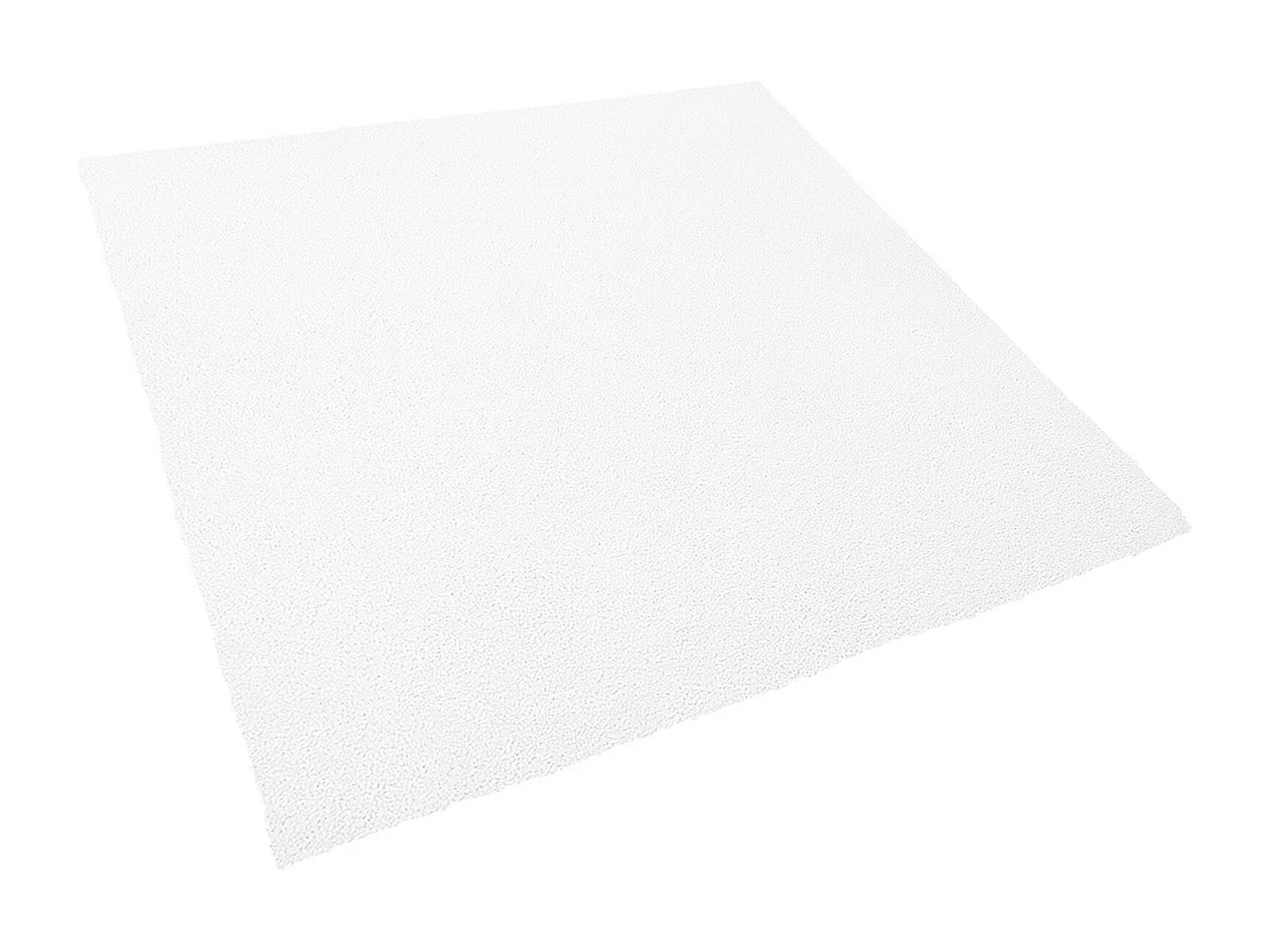 Tappeto shaggy bianco 200 x 200 cm DEMRE