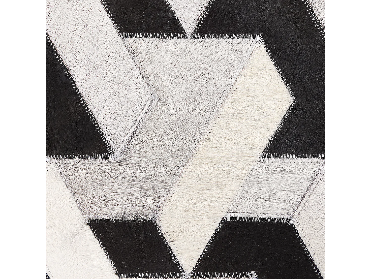 Vloerkleed NARMAN 160 x 230 cm Leer Grijs