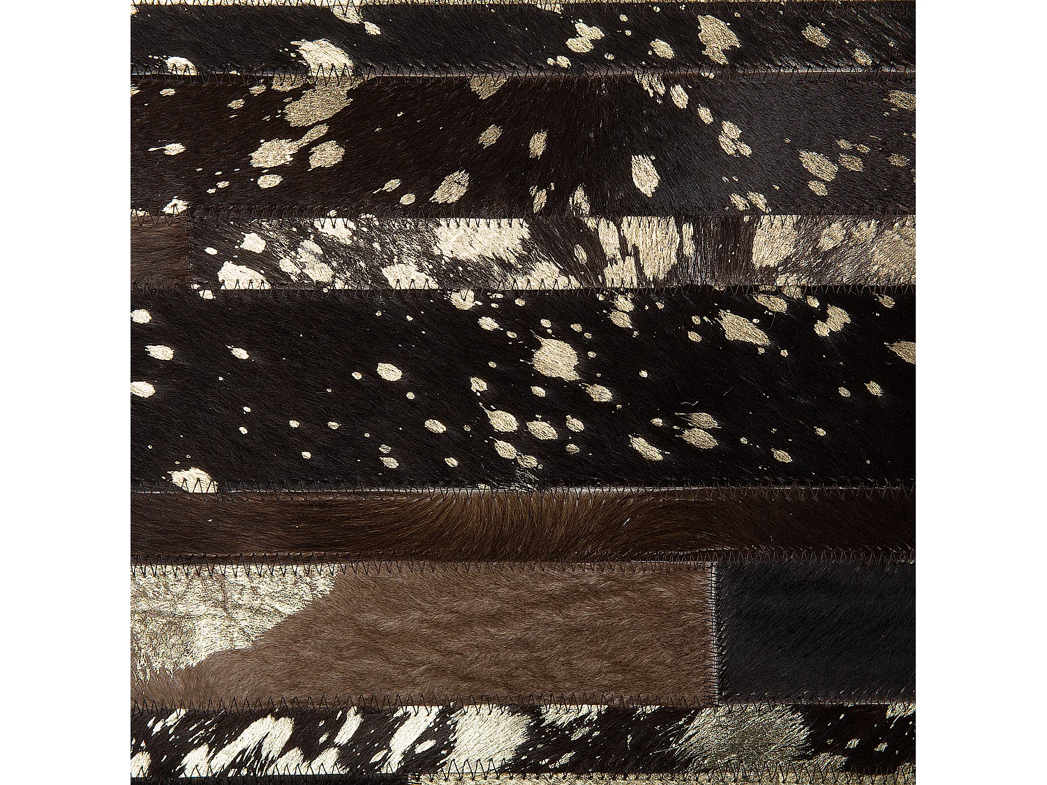 Teppich ARTVIN 160 x 230 cm Echtleder Braun