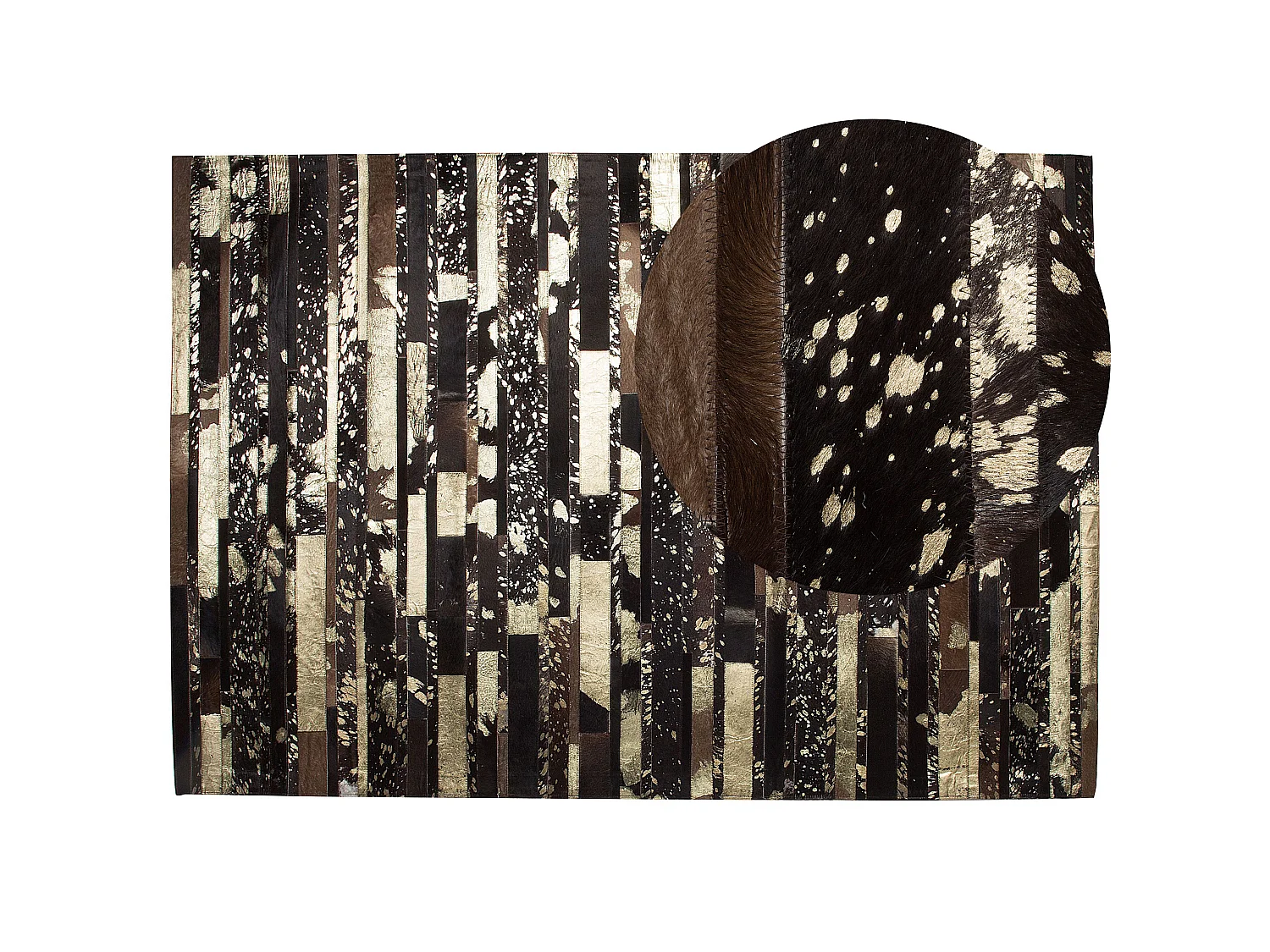 Tapis ARTVIN 160 x 230 cm Cuir Marron