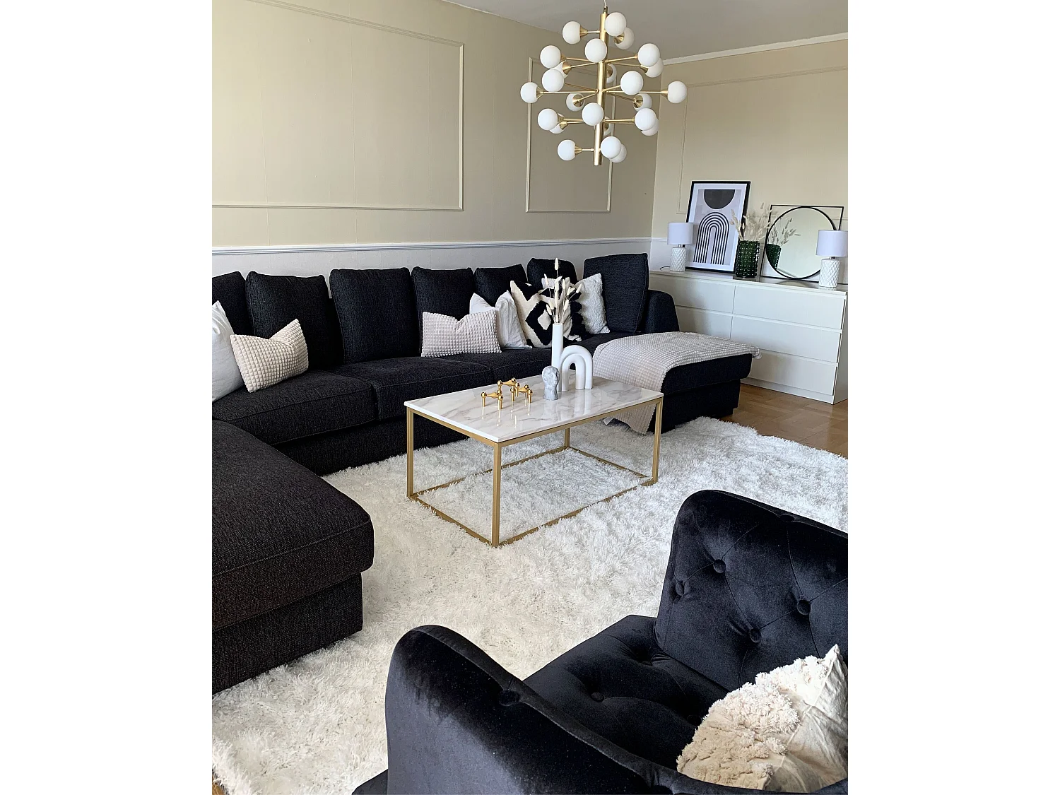 Vloerkleed polyester wit 200 x 300 cm CIDE