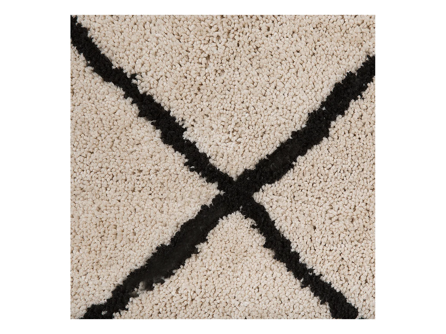 Vloerkleed beige/zwart 140 x 200 cm ADALAR