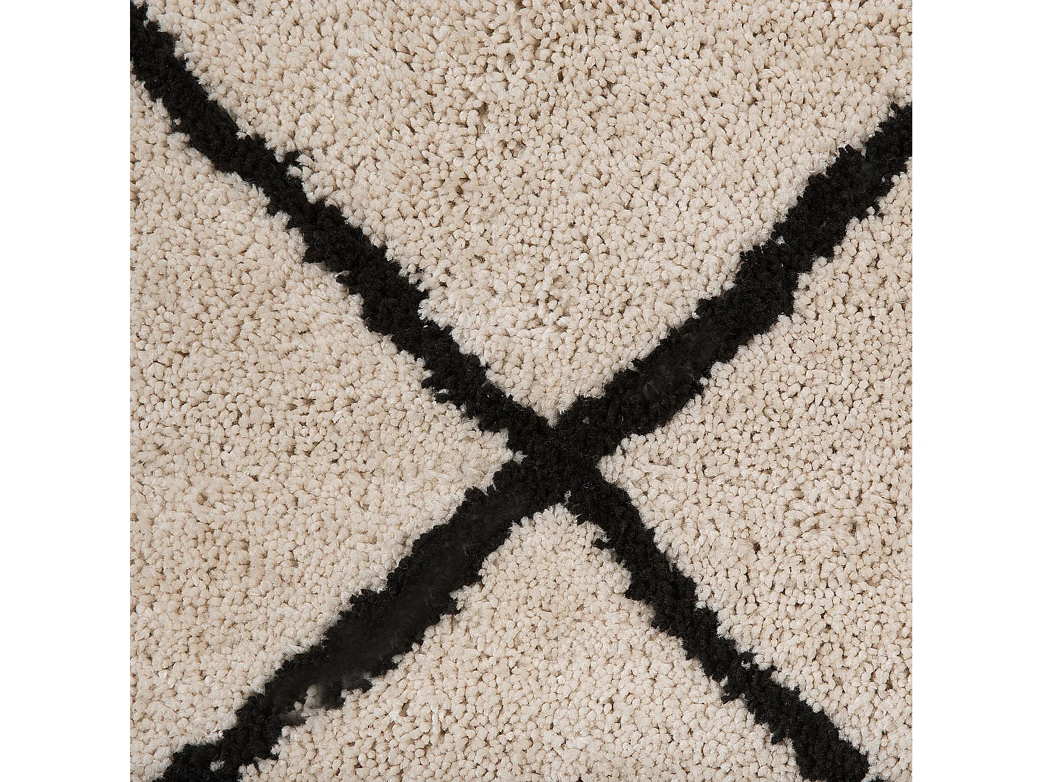 Vloerkleed beige/zwart 140 x 200 cm ADALAR