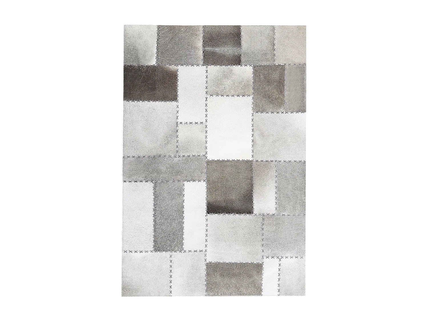 Tapis PERVARI Taupe 160 x 230 cm Cuir