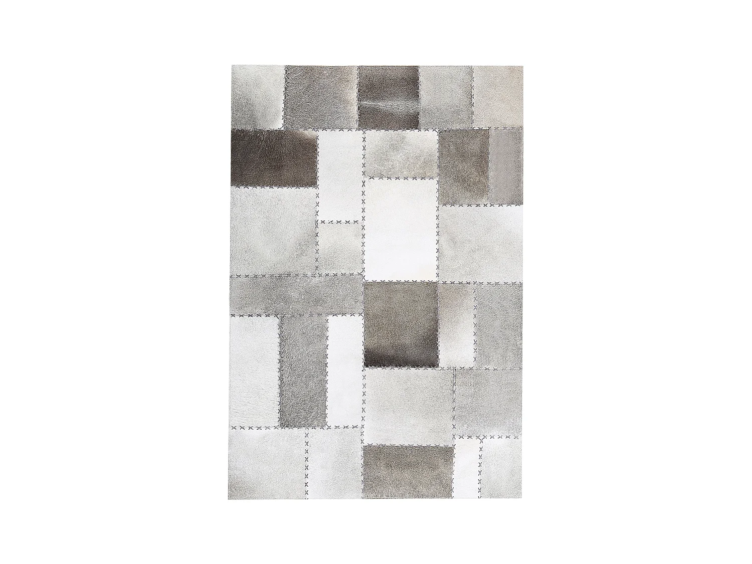 Tapis PERVARI Taupe 160 x 230 cm Cuir