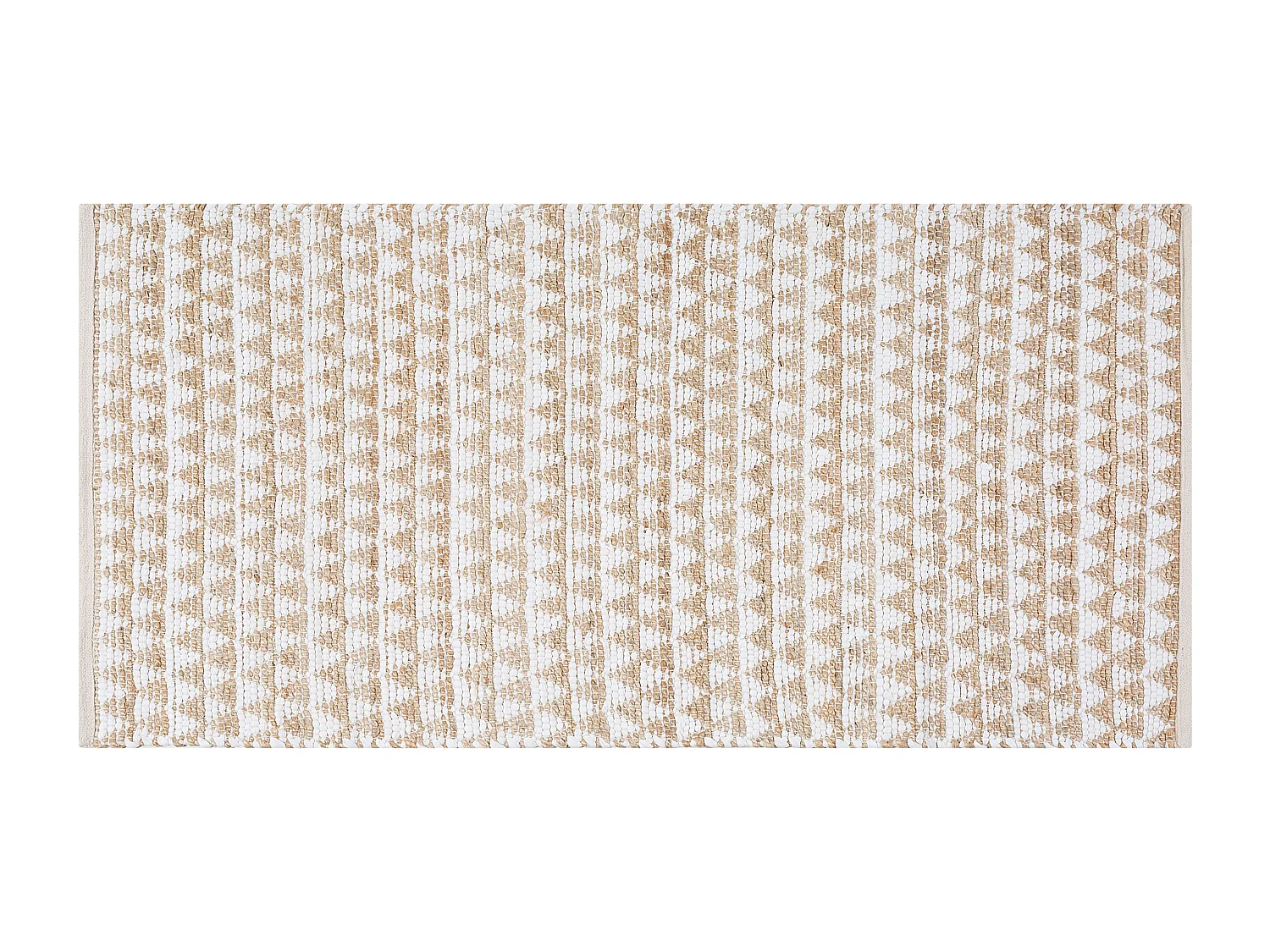 Vloerkleed katoen beige 80 x 150 cm TUNCELI