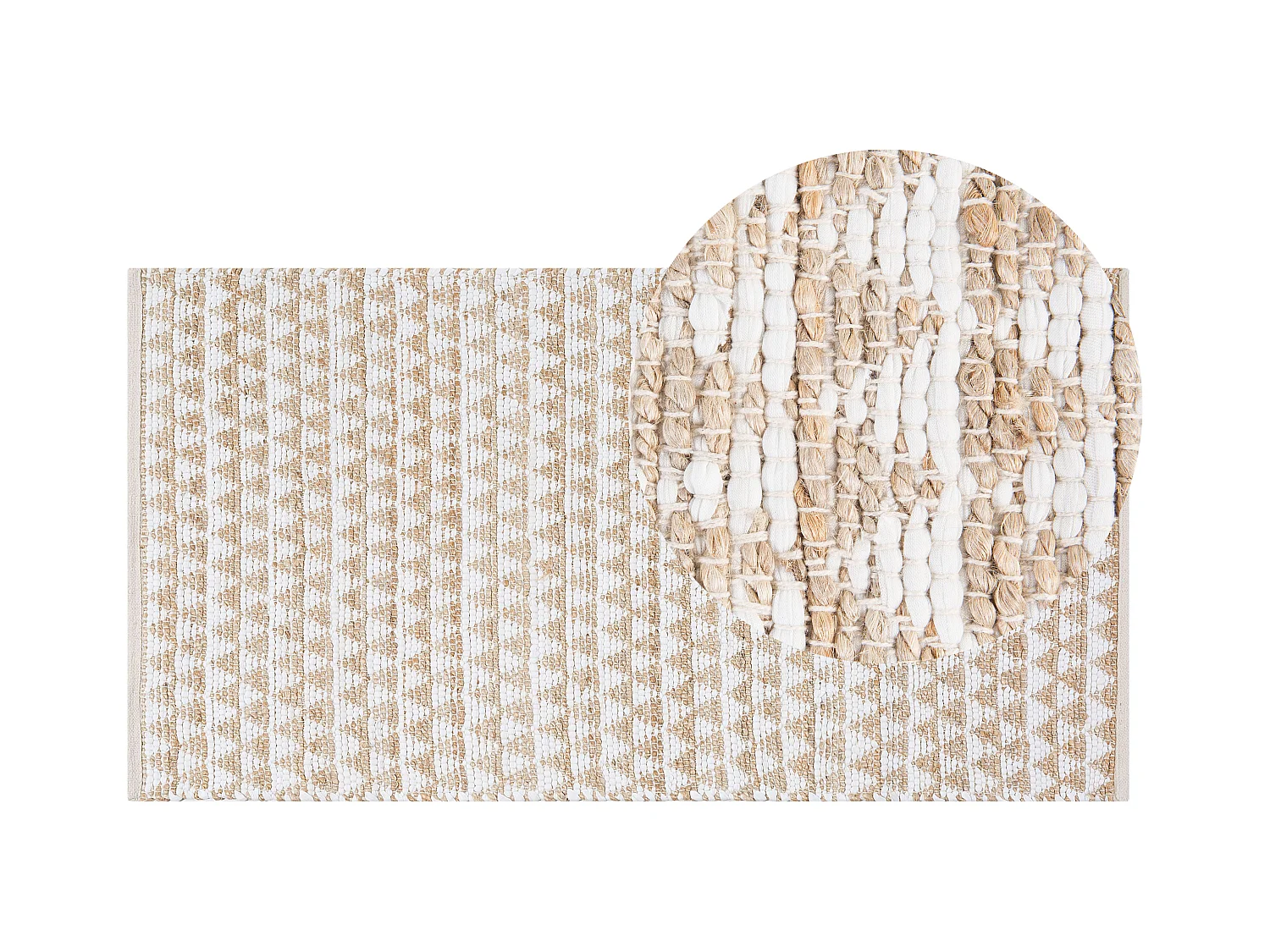 Tapis TUNCELI Beige 80 x 150 cm Coton