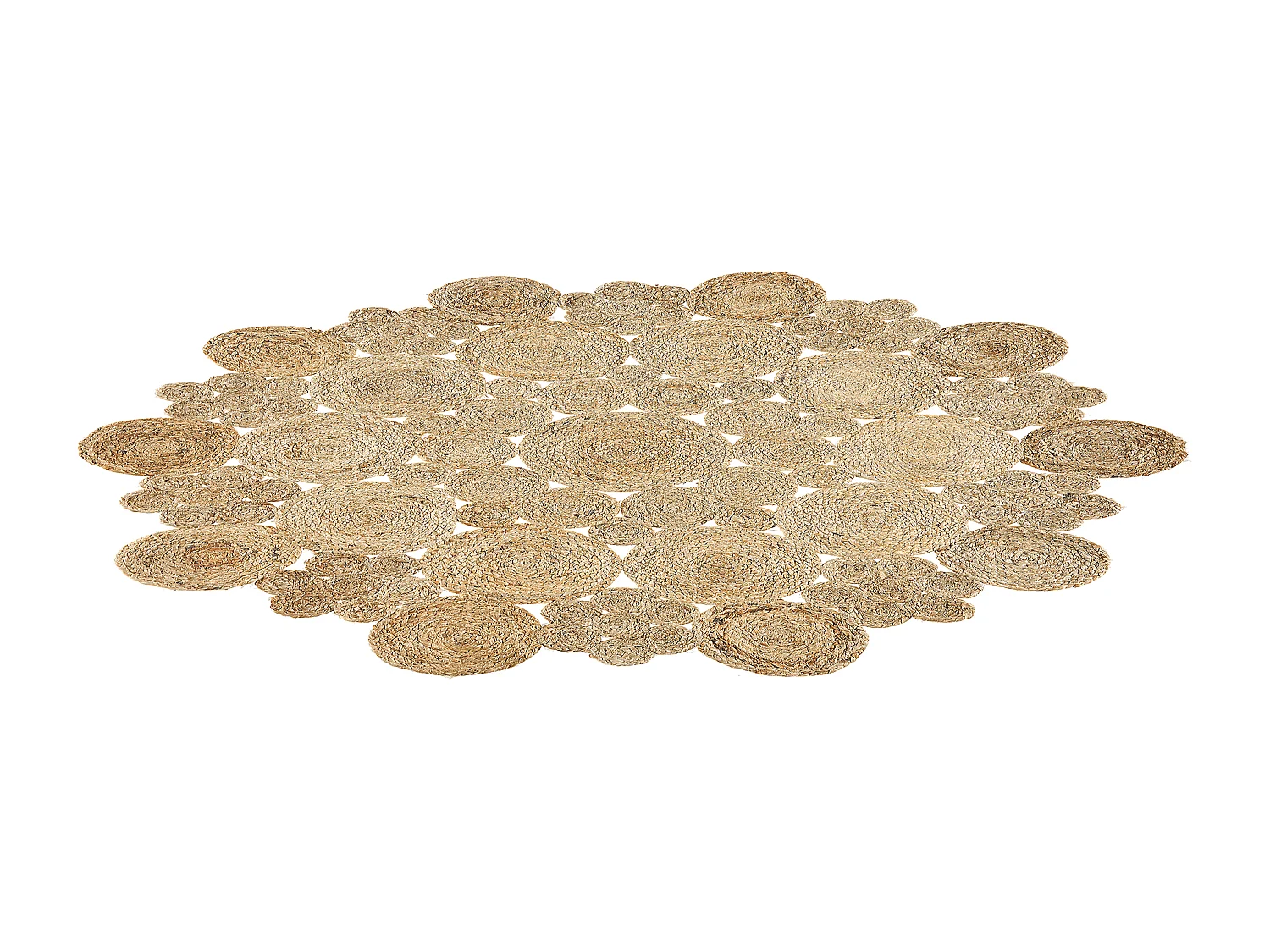 Vloerkleed GERDEK ø 135 cm Jute Beige