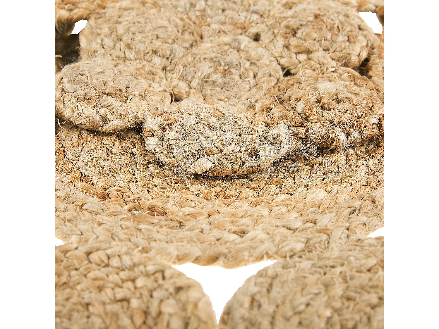 Vloerkleed GERDEK ø 135 cm Jute Beige