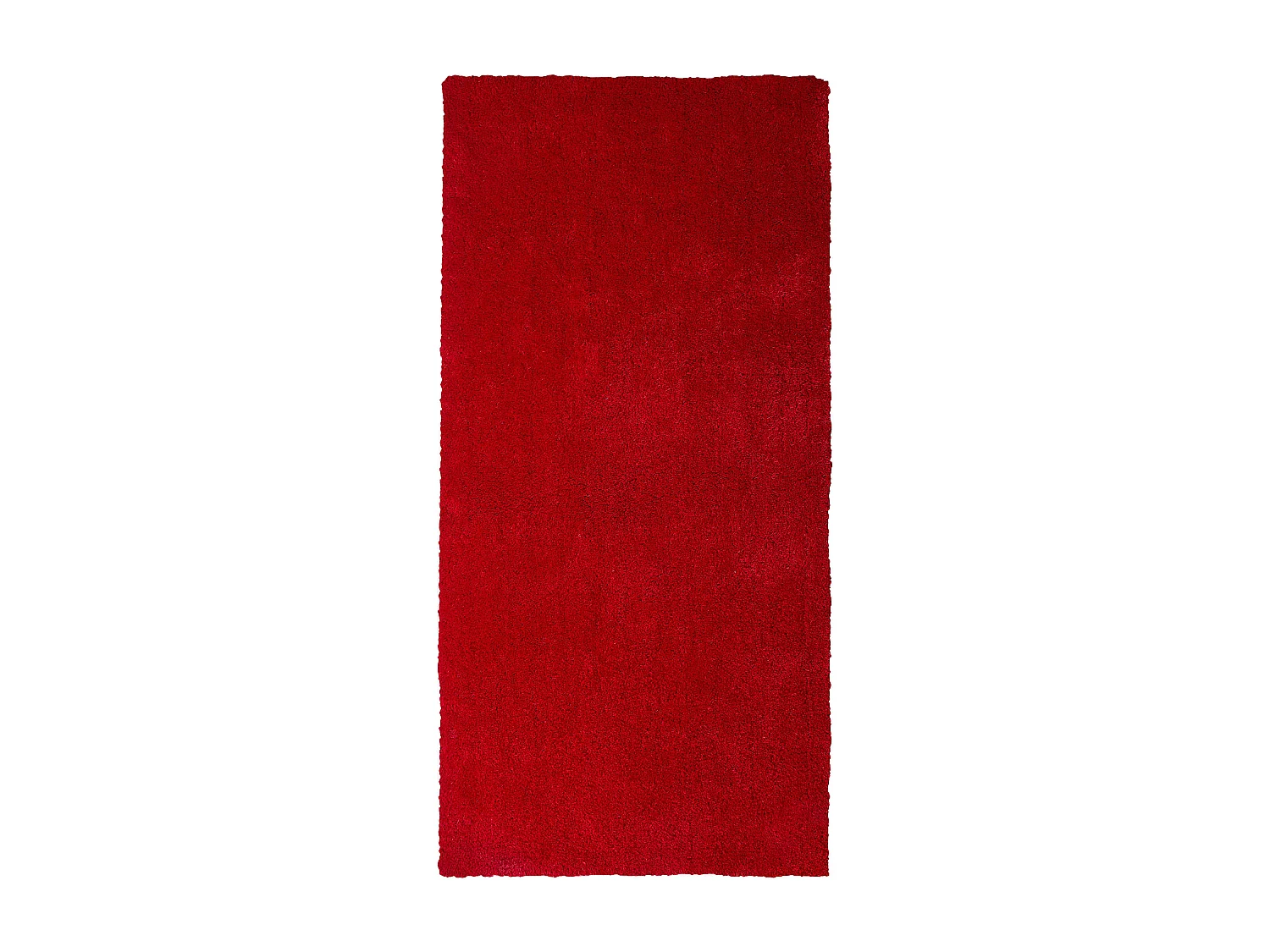Tapis à poils longs DEMRE Rouge 80 x 150 cm