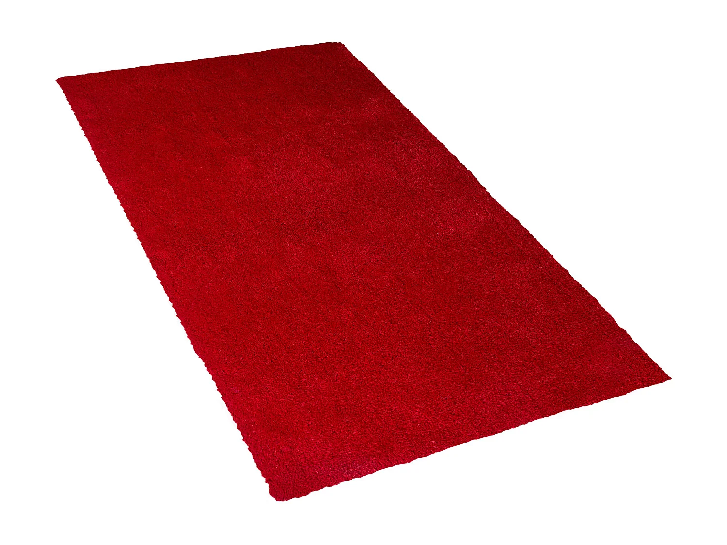 Teppich rot 80 x 150 cm Shaggy DEMRE