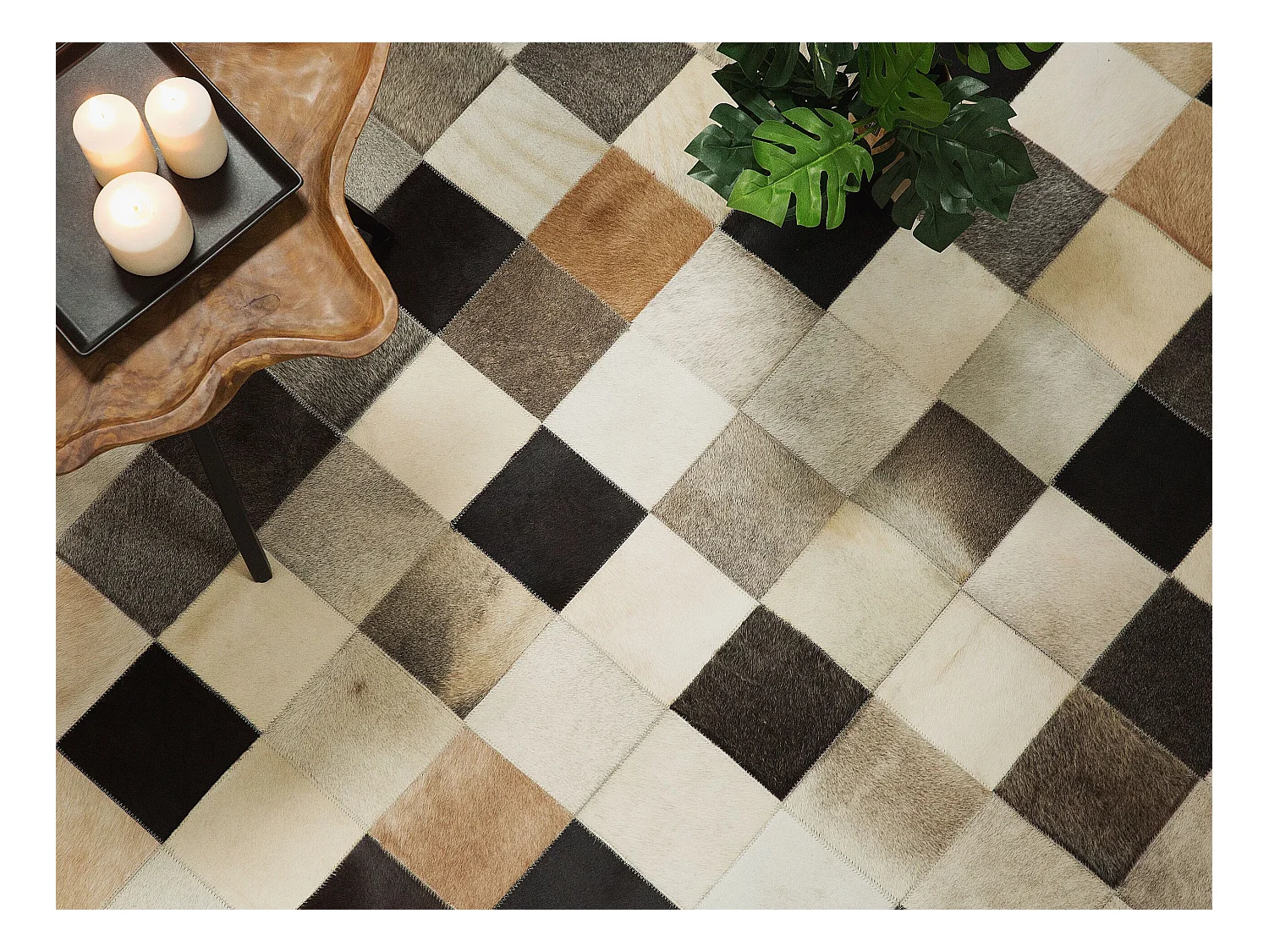Tapis SOKE Multicolore 160 x 230 cm Cuir