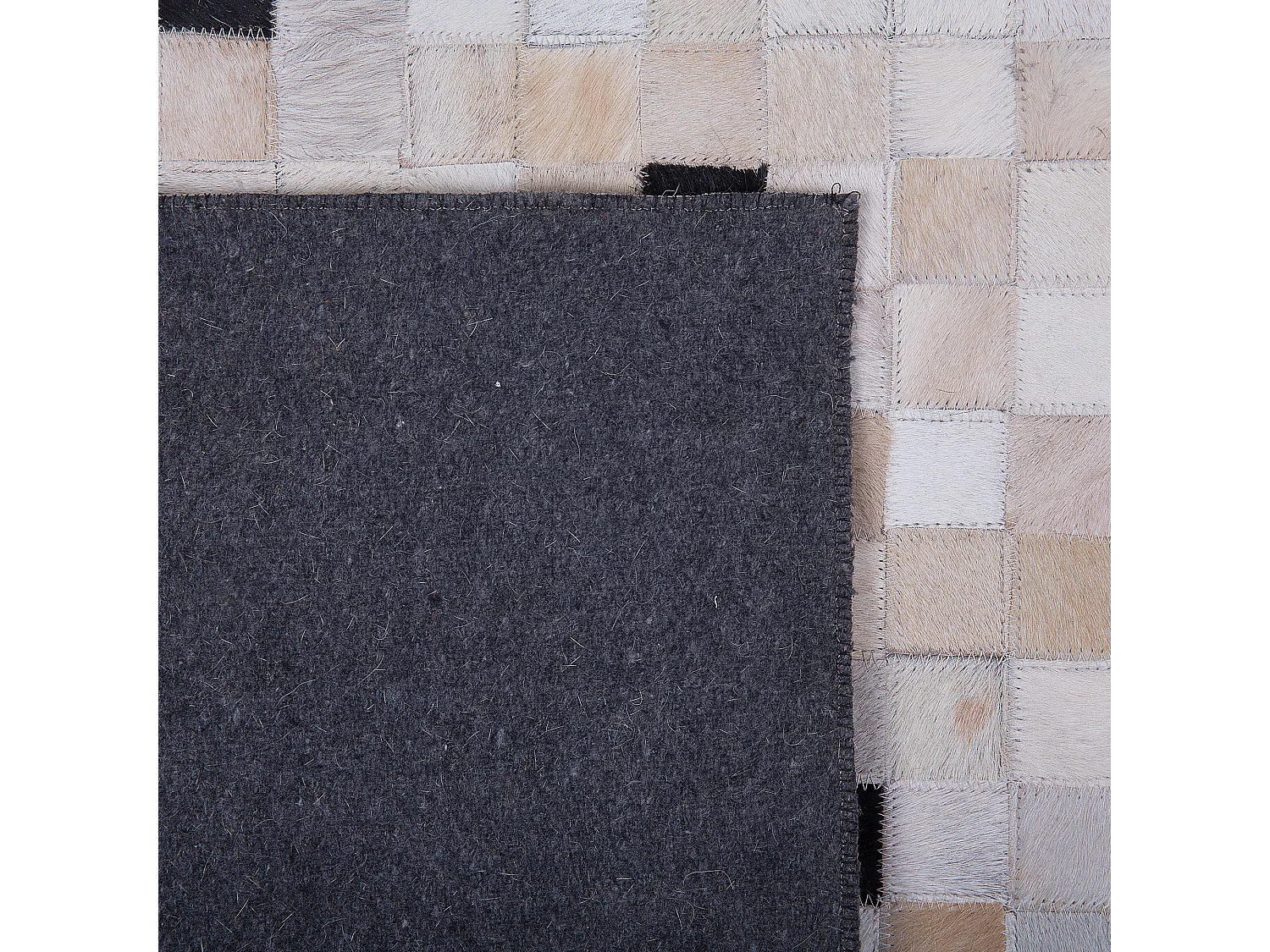 Tapis ERFELEK Noir 160 x 230 cm Cuir