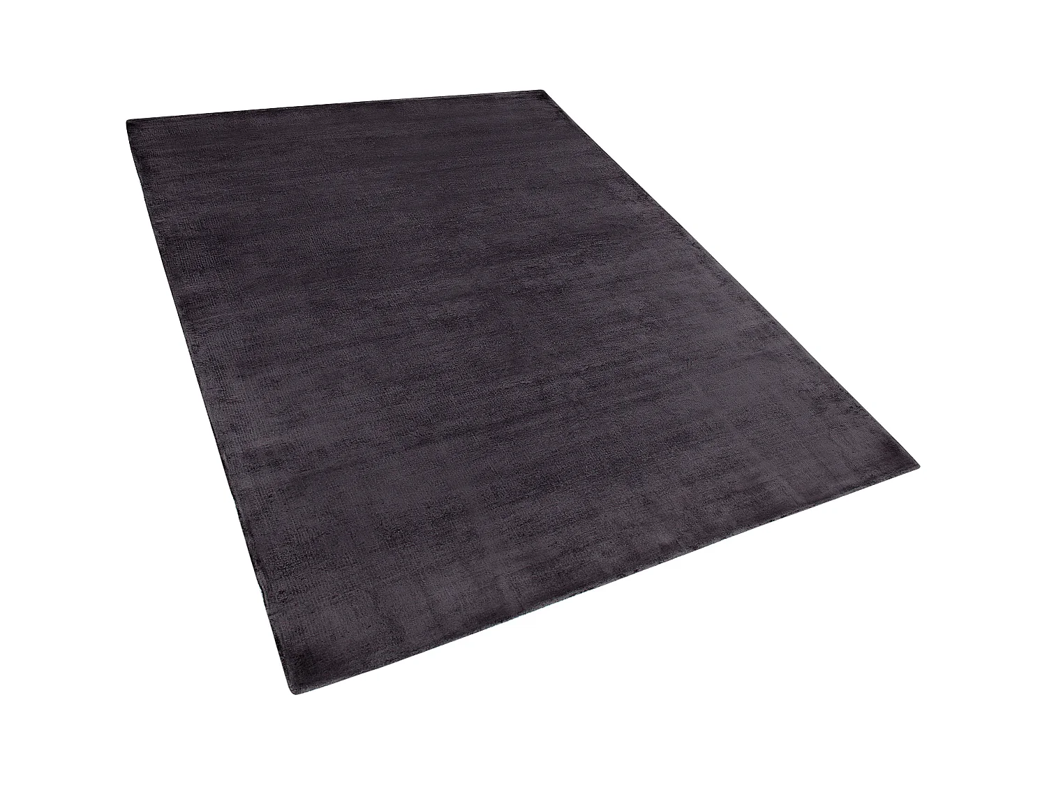 Teppich Viskose dunkelgrau 160 x 230 cm Kurzflor GESI II