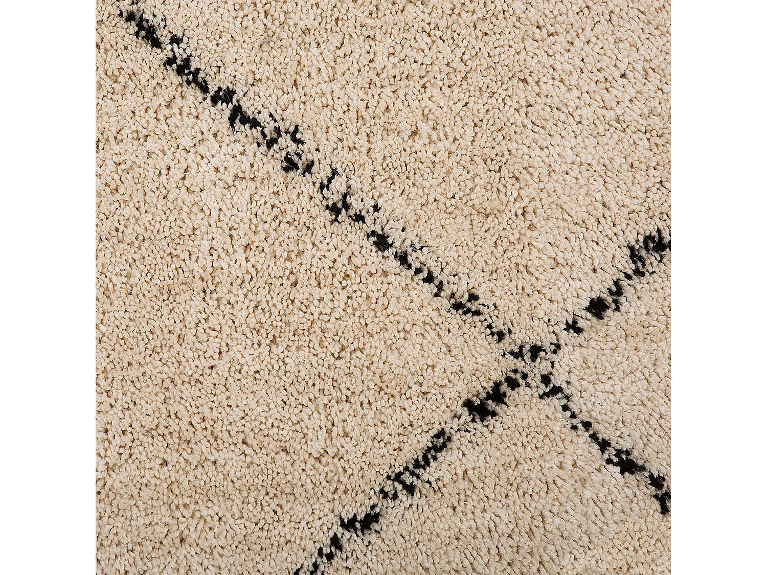 Vloerkleed polyester beige/zwart 160 x 230 cm MUTKI