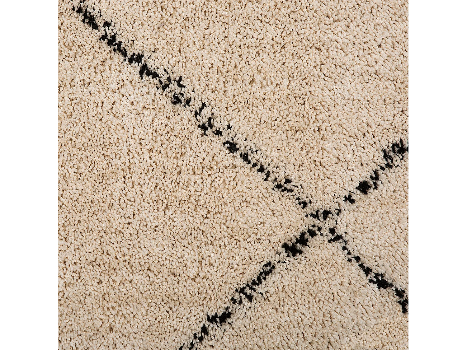 Vloerkleed polyester beige/zwart 160 x 230 cm MUTKI