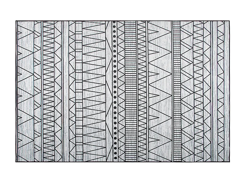 Alfombra negro/gris claro 140 x 200 cm KEBAN