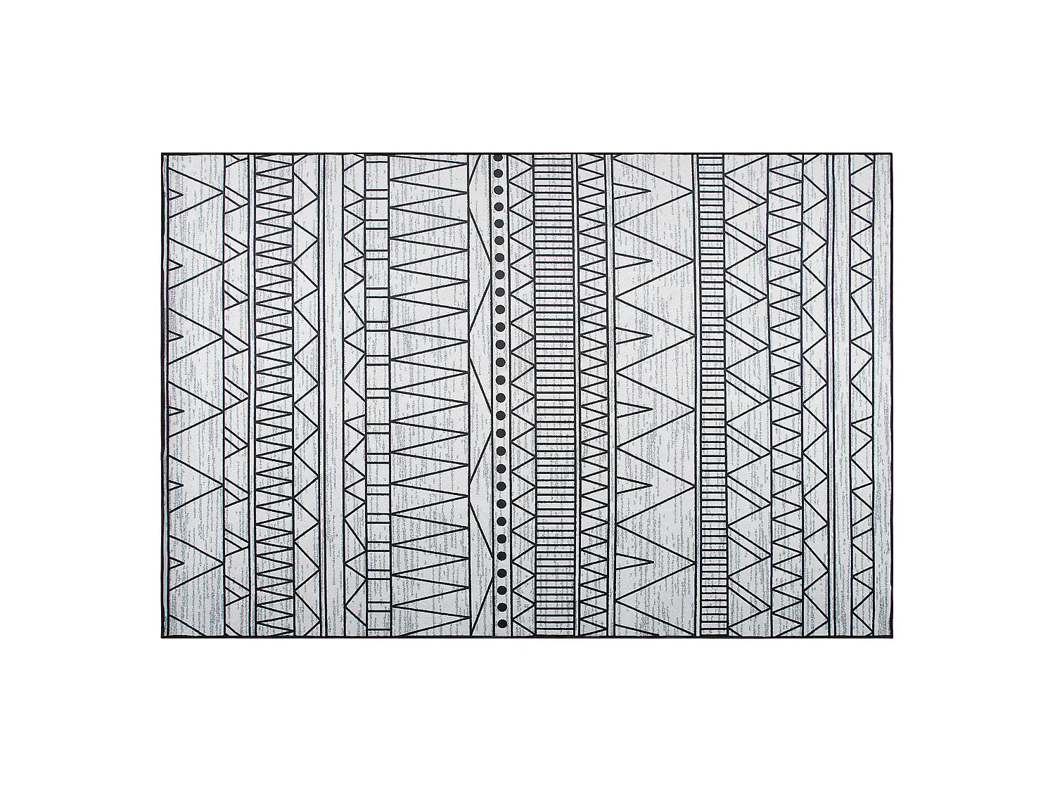 Vloerkleed polyester zwart/grijs 140 x 200 cm KEBAN