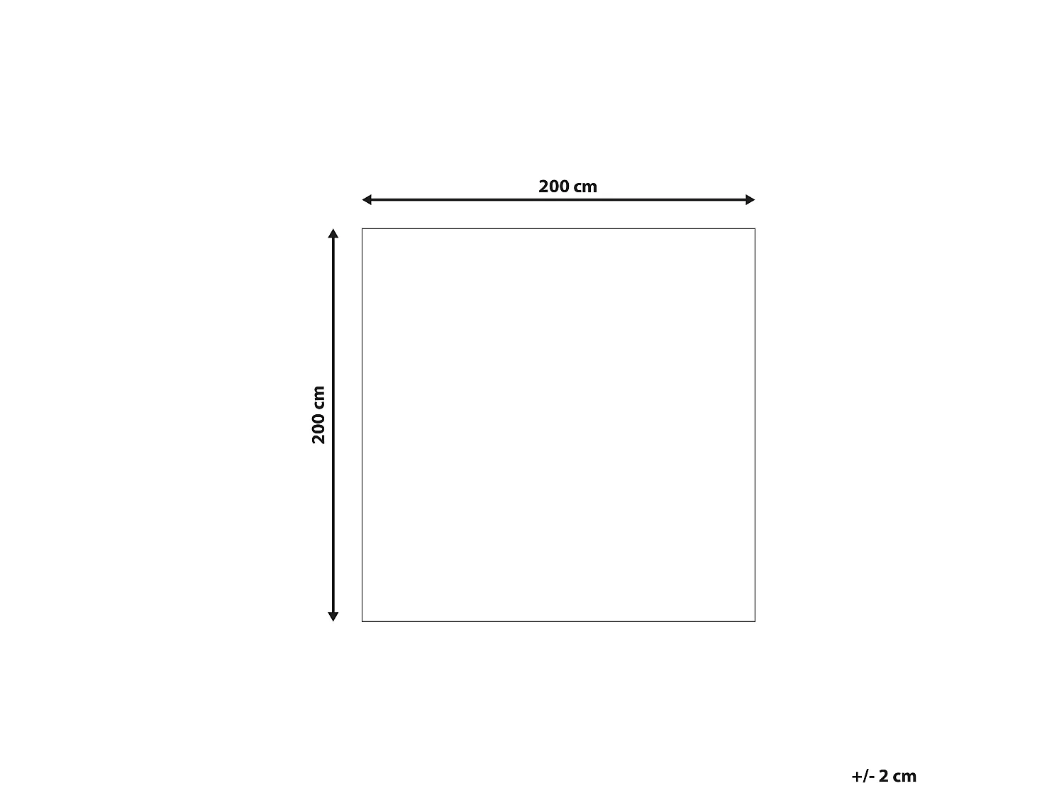 Vloerkleed polyester lichtbruin 200 x 200 cm EVREN