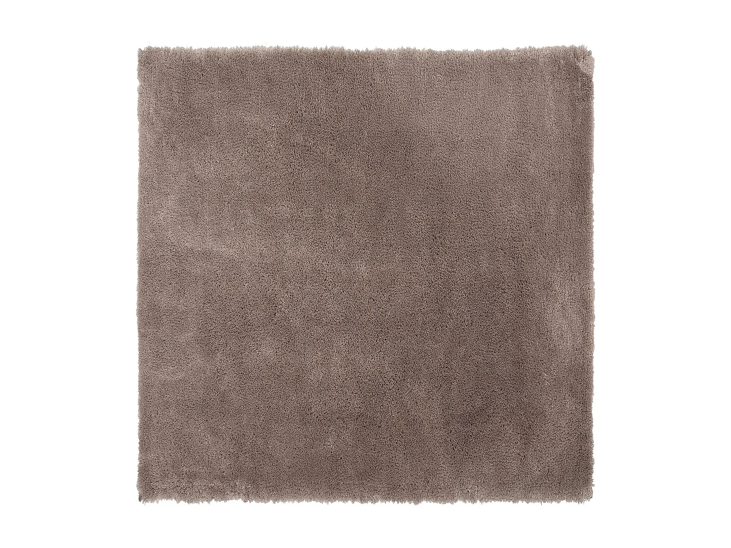 Tapis à poils longs EVREN Marron clair 200 x 200 cm