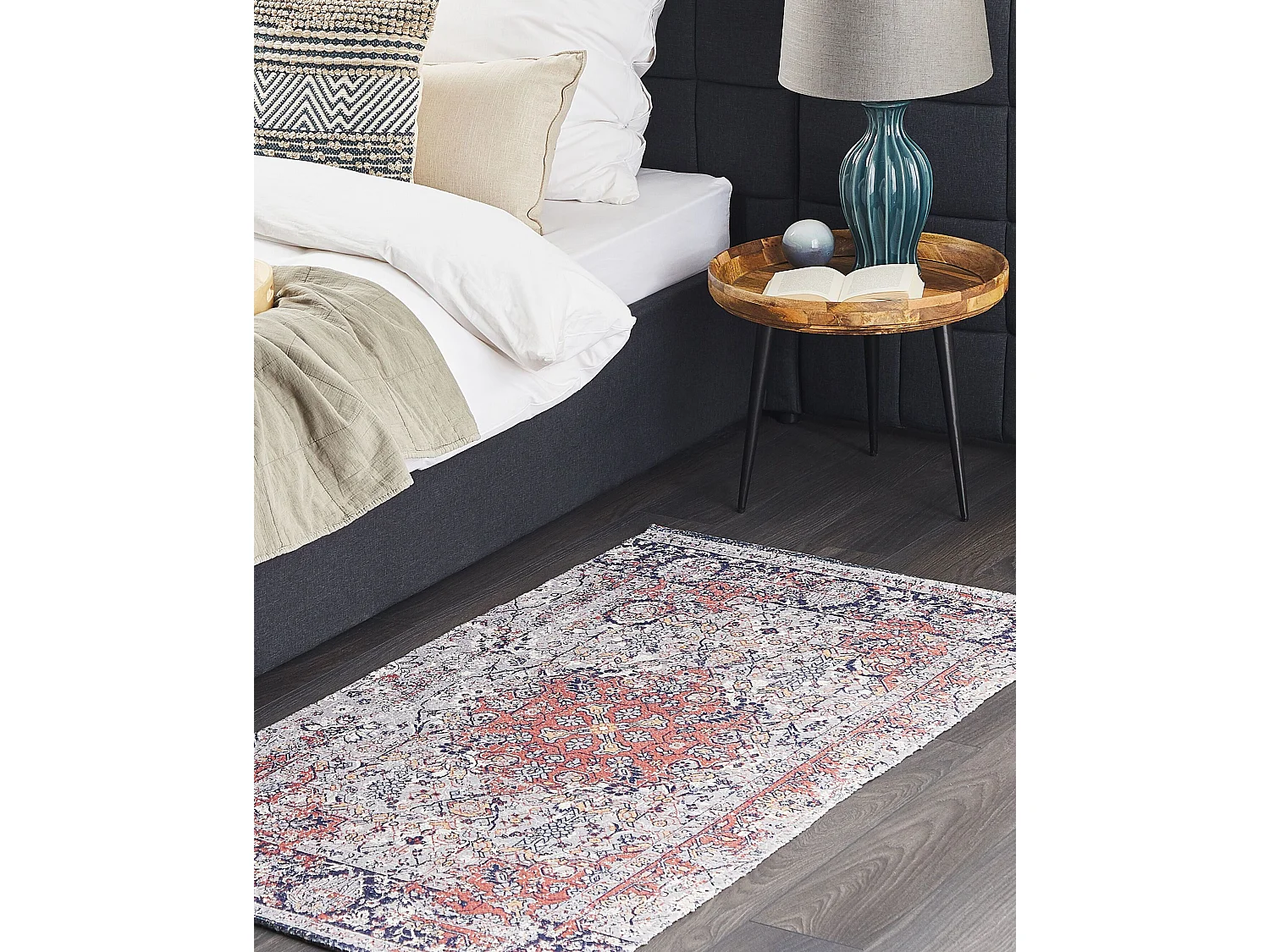 Tappeto anticato a pelo corto multicolore 80 x 150 cm KORGAN