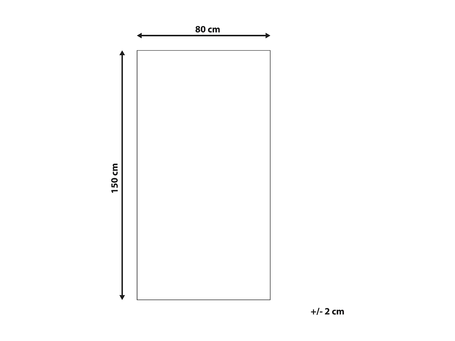 Tappeto anticato a pelo corto multicolore 80 x 150 cm KORGAN