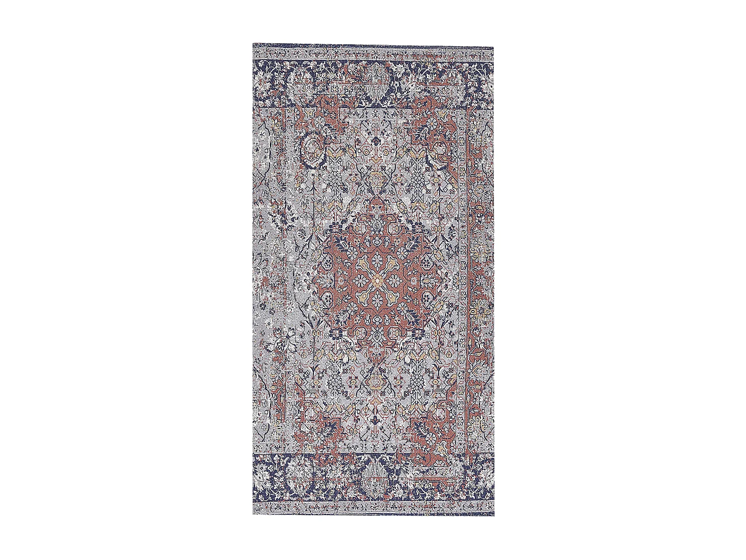Teppich mehrfarbig orientalisches Muster 80 x 150 cm Kurzflor KORGAN