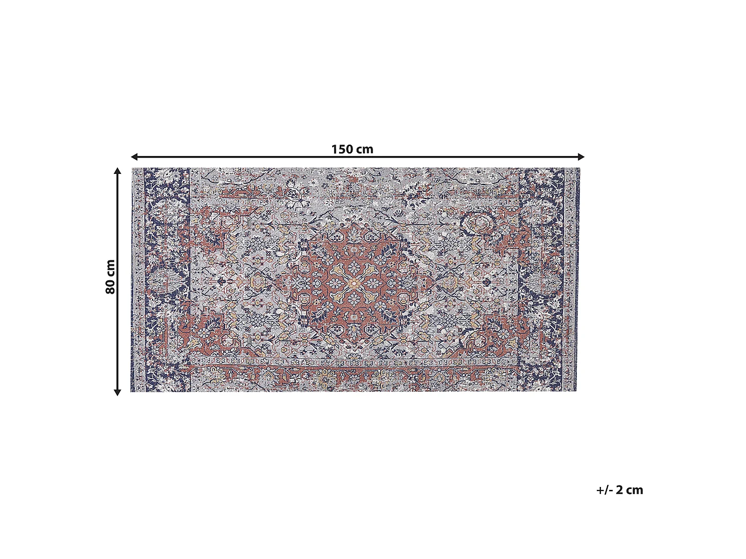 Tapete multicolor 80 x 150 cm KORGAN