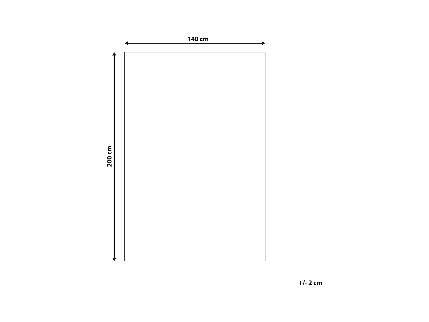 Tappeto beige 140 x 200 cm CIDE
