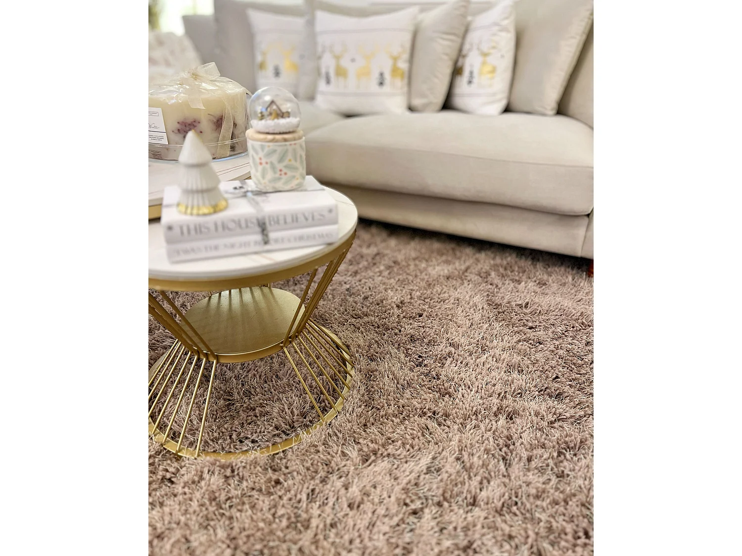 Tapis beige 140 x 200 cm CIDE