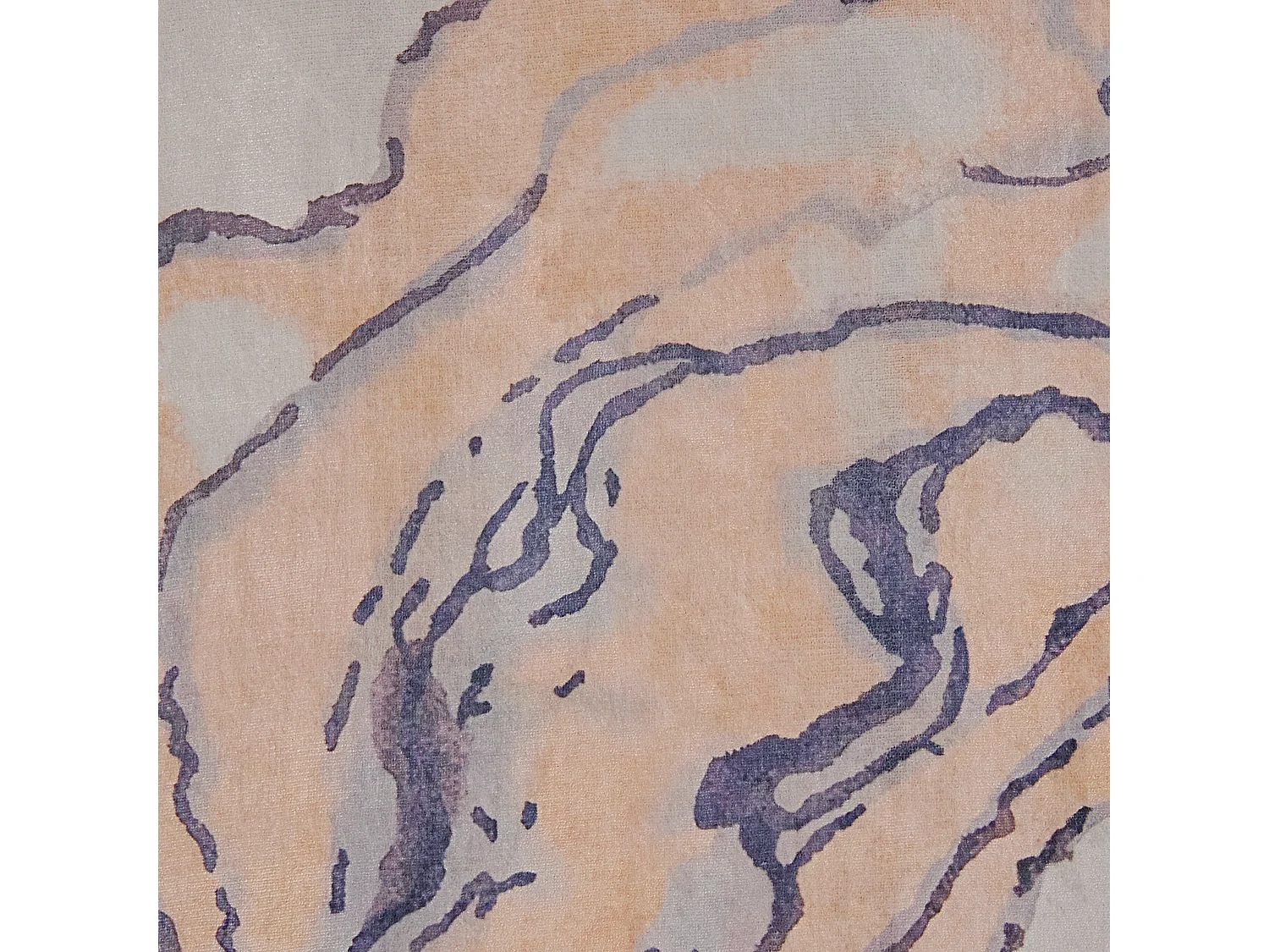 Tappeto a pelo corto blu-beige 80 x 150 cm GEBZE