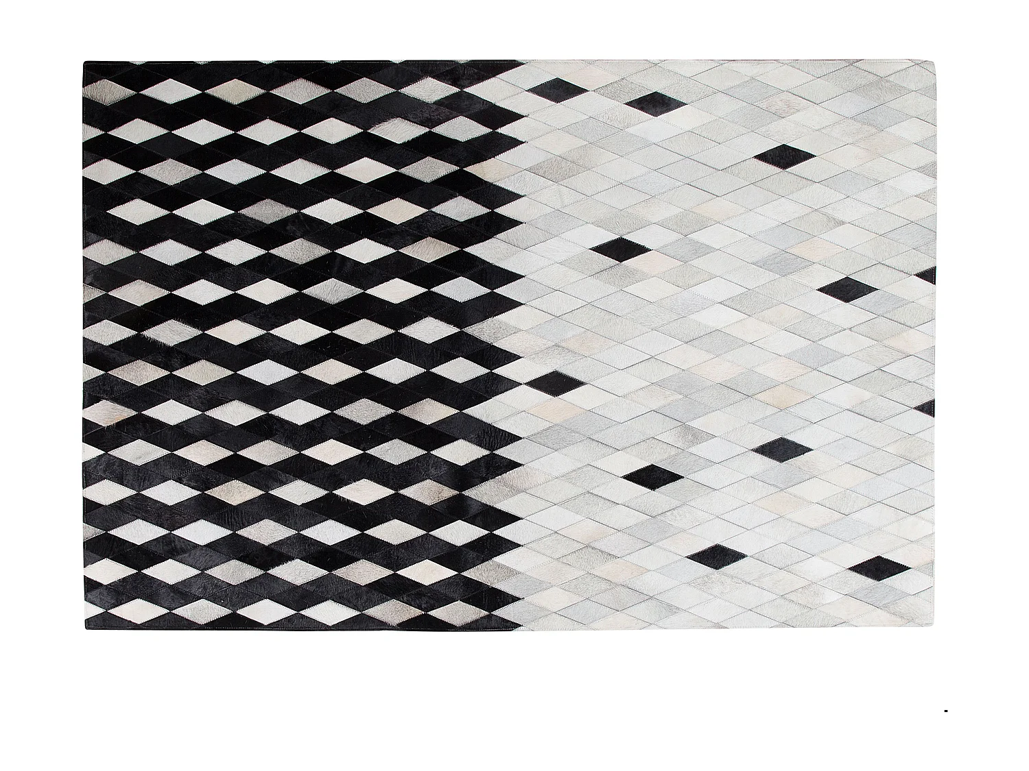 Tapis MALDAN 160 x 230 cm Cuir Noir