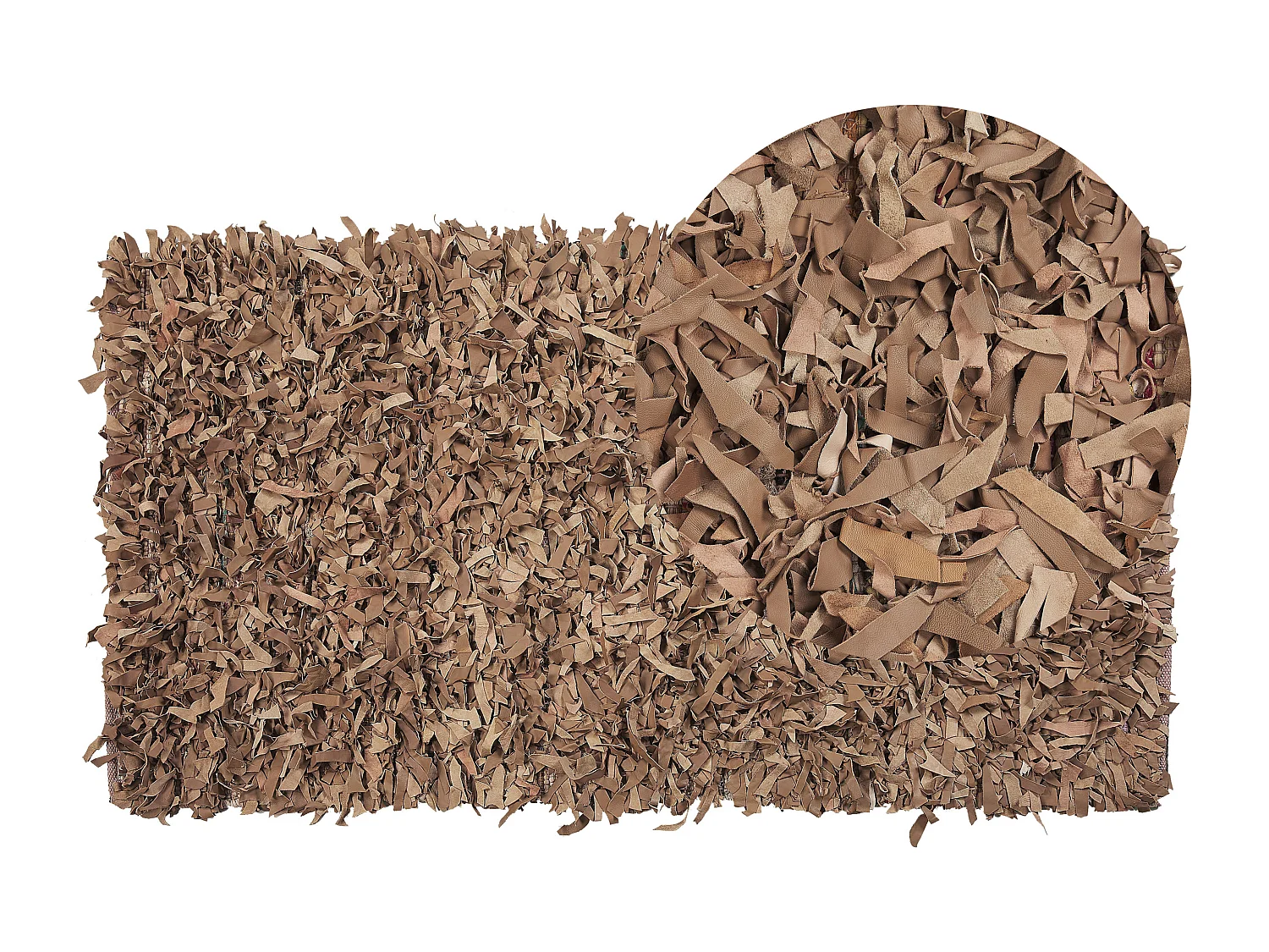 Tapis MUT Beige sable 80 x 150 cm Cuir