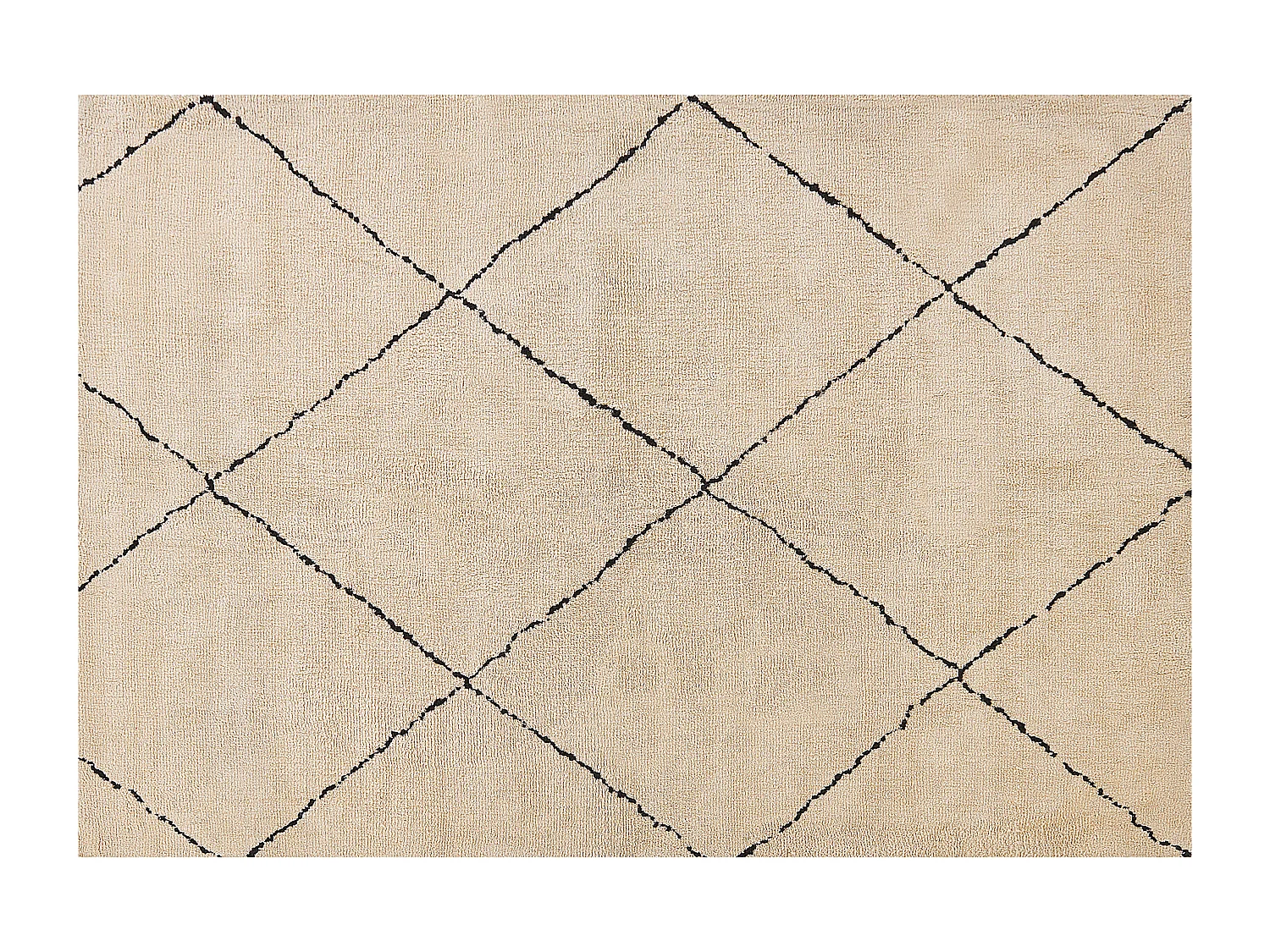 Vloerkleed beige/zwart 140 x 200 cm MUTKI