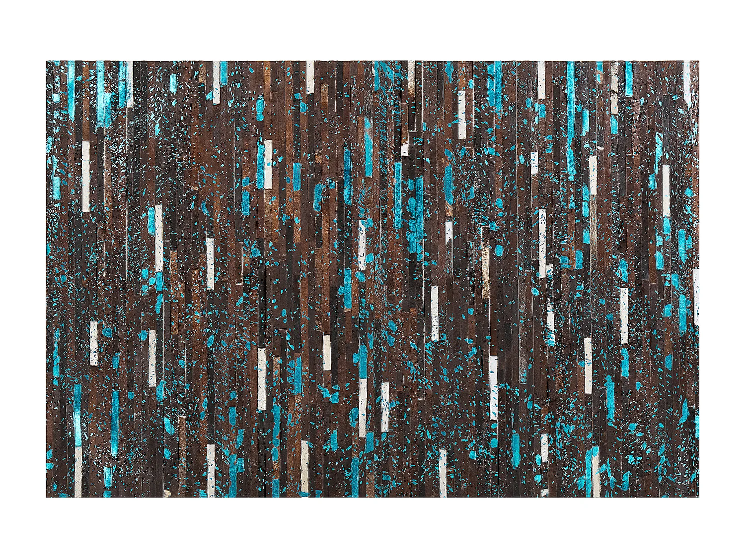 Tapis KISIR Marron foncé 160 x 230 cm Cuir