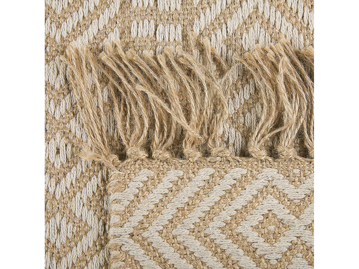 Tapete de juta e algodão creme 50 x 80 cm DORTYOL