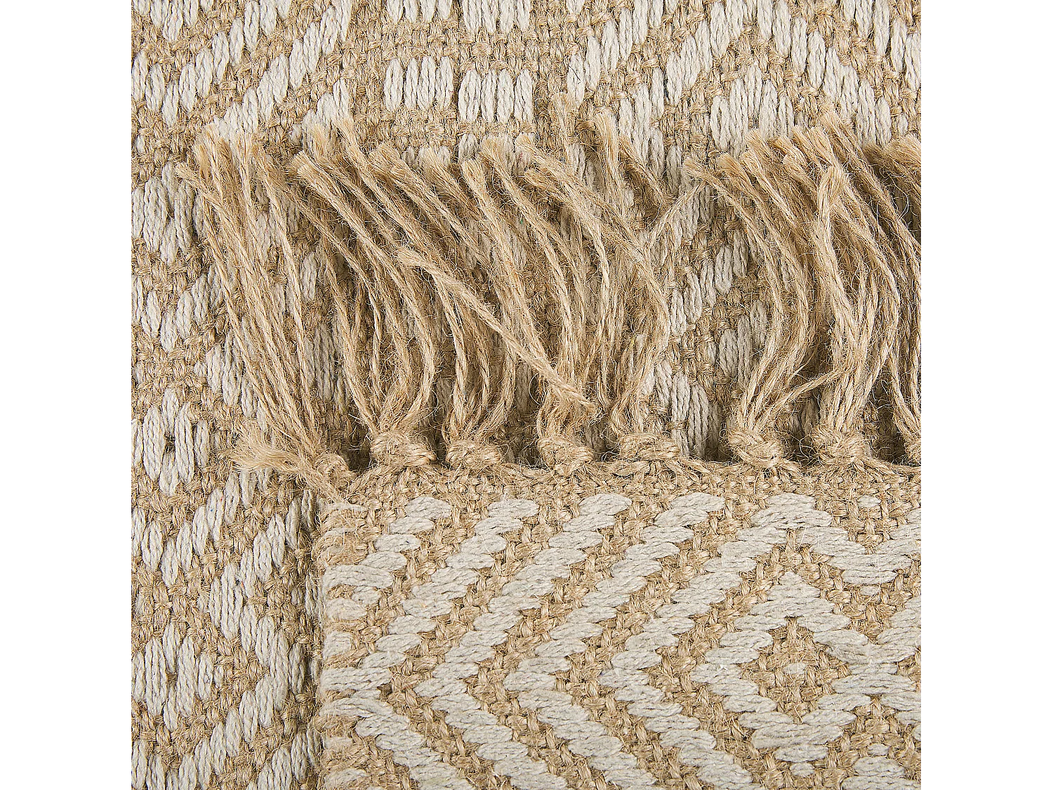 Tapis beige à motif géométrique 50 x 80 cm DORTYOL