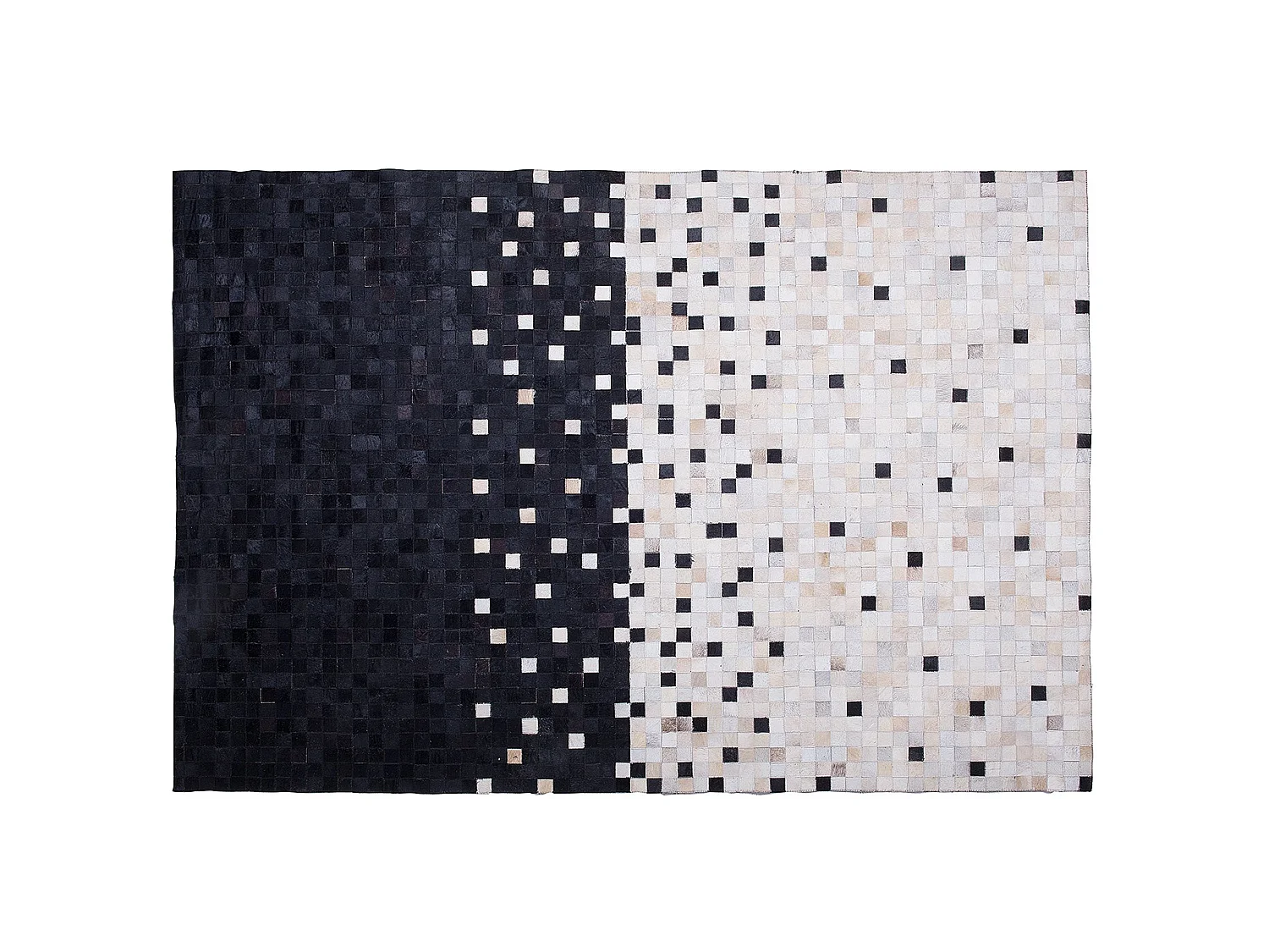 Tappeto ERFELEK 140 x 200 cm Pelle naturale Nero