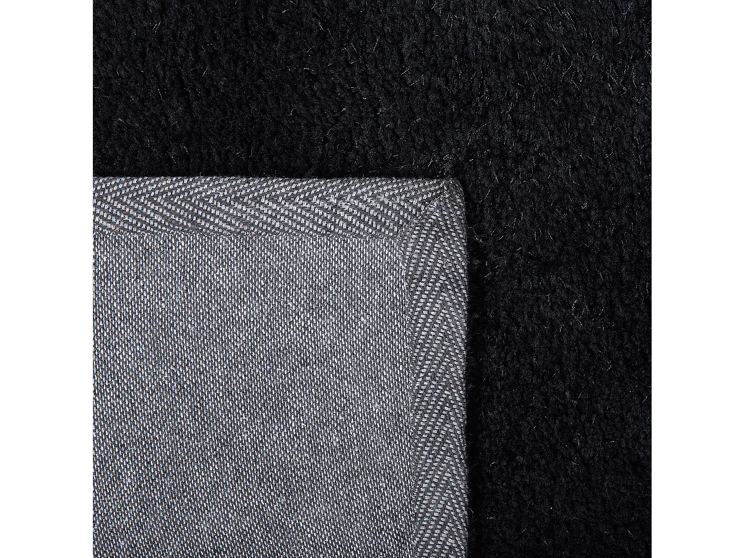 Tapis à poils longs DEMRE Noir 200 x 200 cm