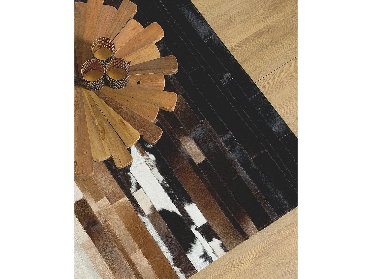 Tapis DALYAN Marron 140 x 200 cm Cuir