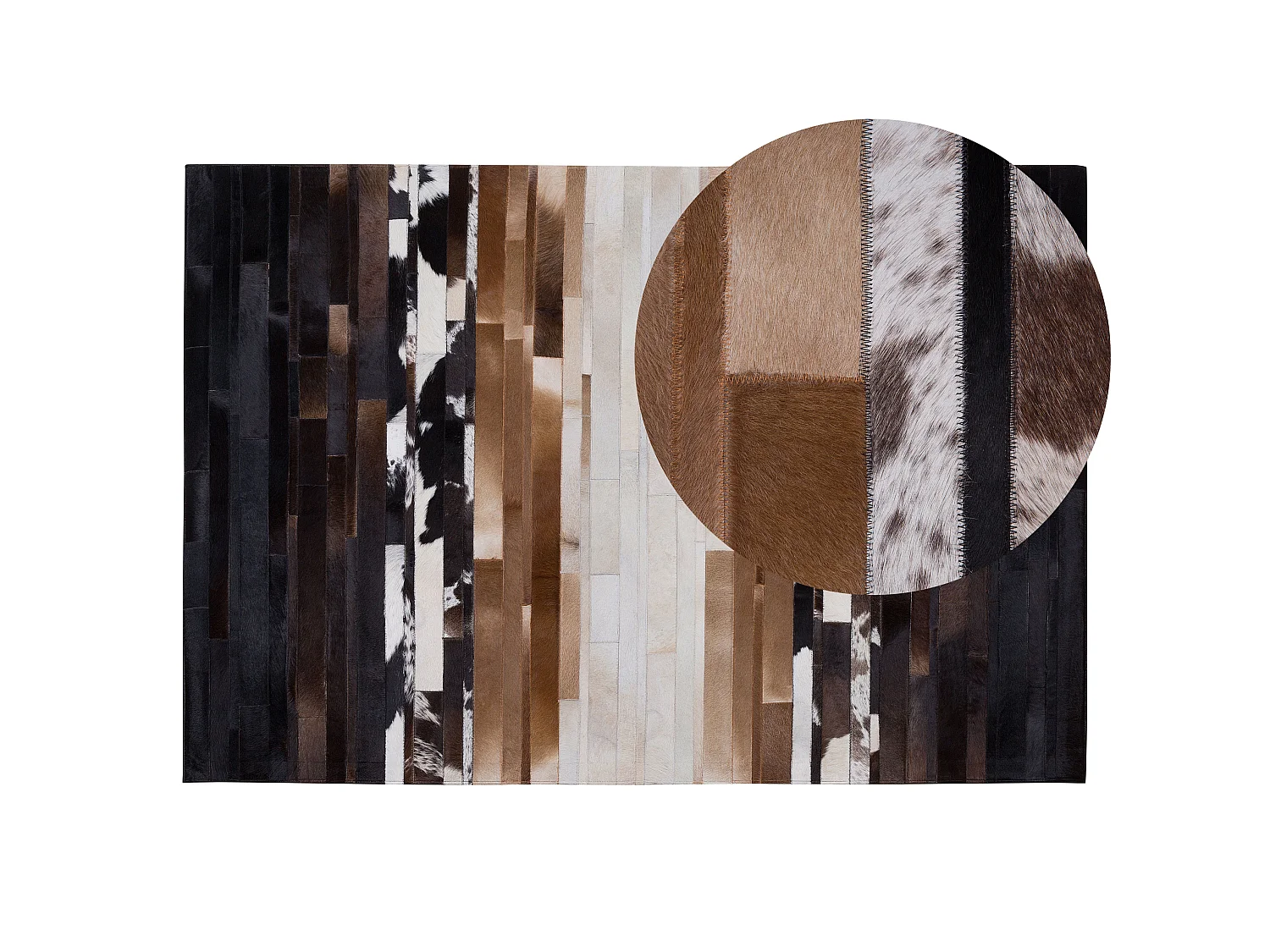 Tapis DALYAN Marron 140 x 200 cm Cuir