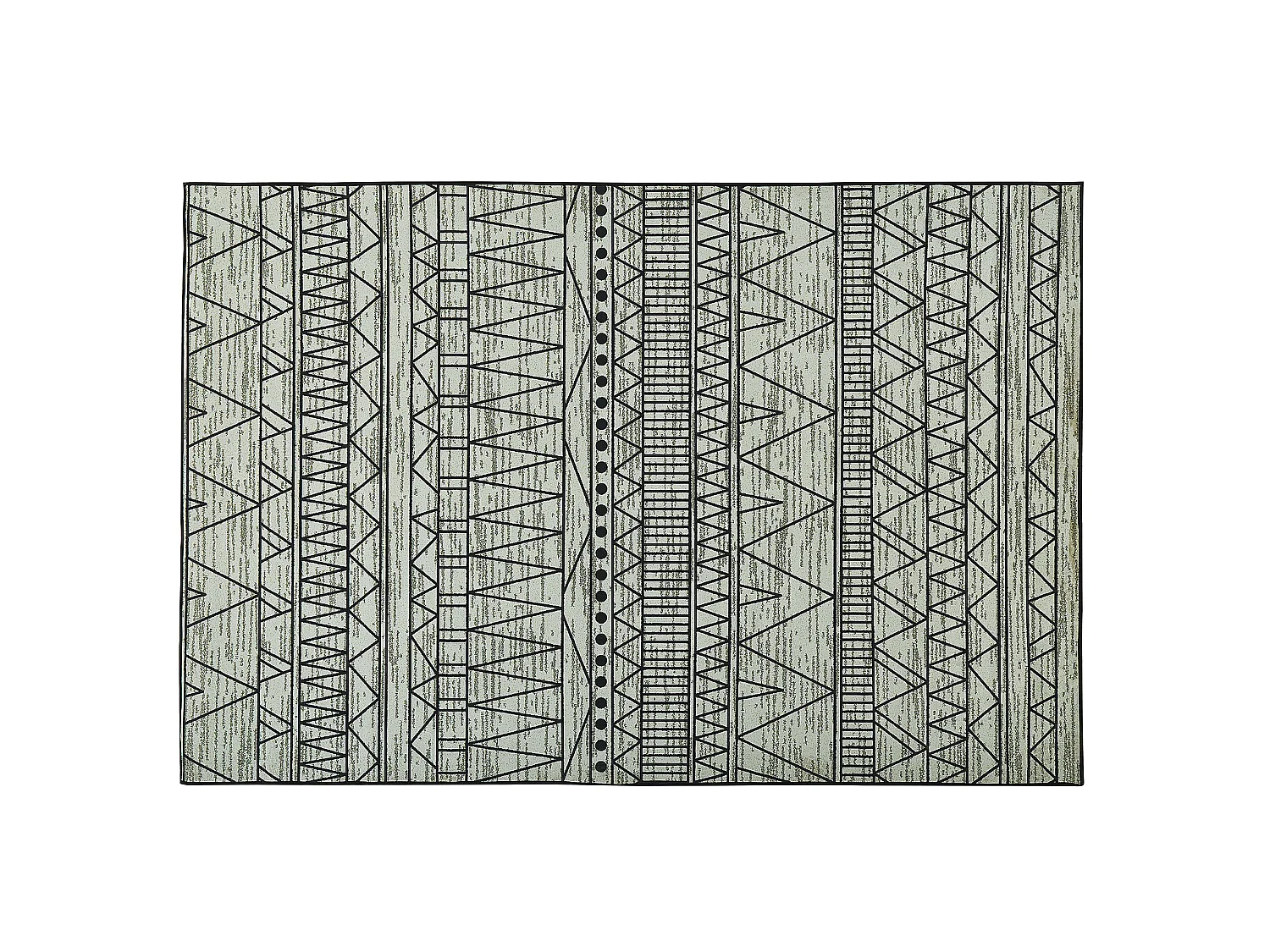 Tapis en tissu noir et gris 160 x 230 cm KEBAN