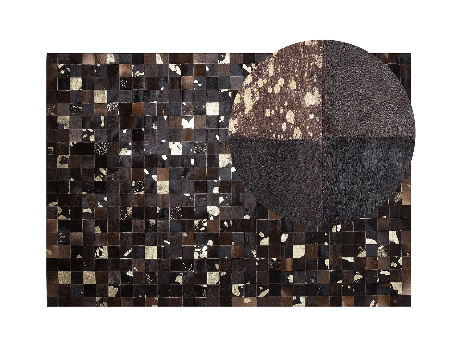 Tapis BANDIRMA Marron 160 x 230 cm Cuir