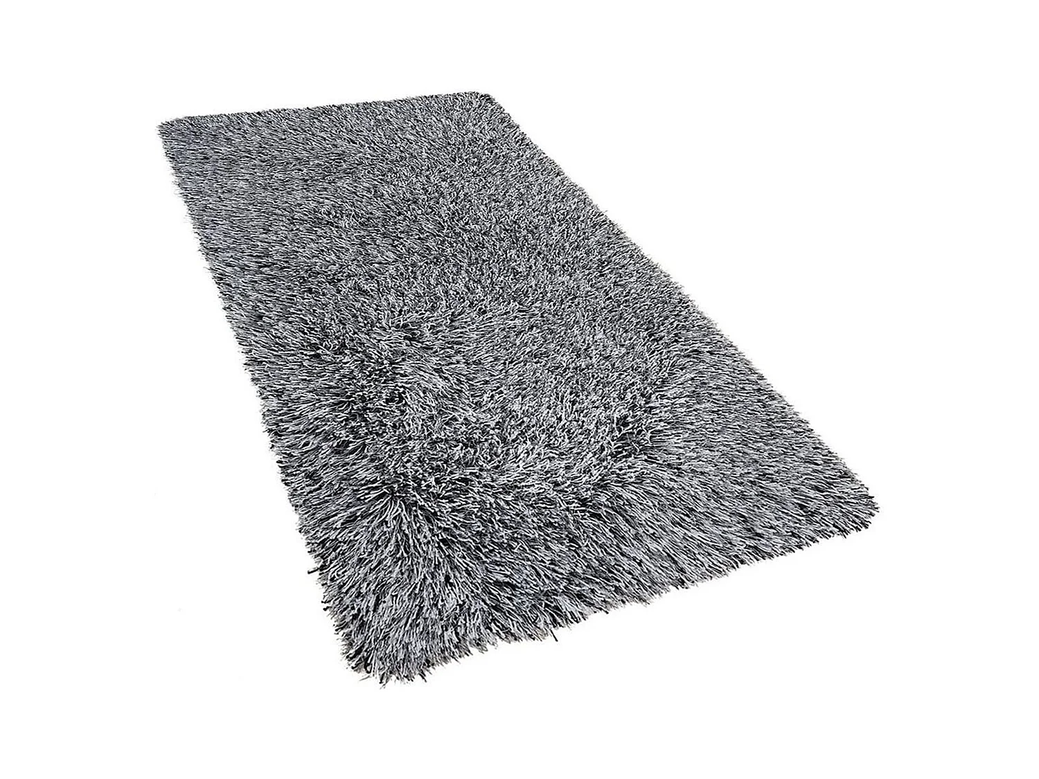 Vloerkleed polyester zwart/wit 80 x 150 cm CIDE