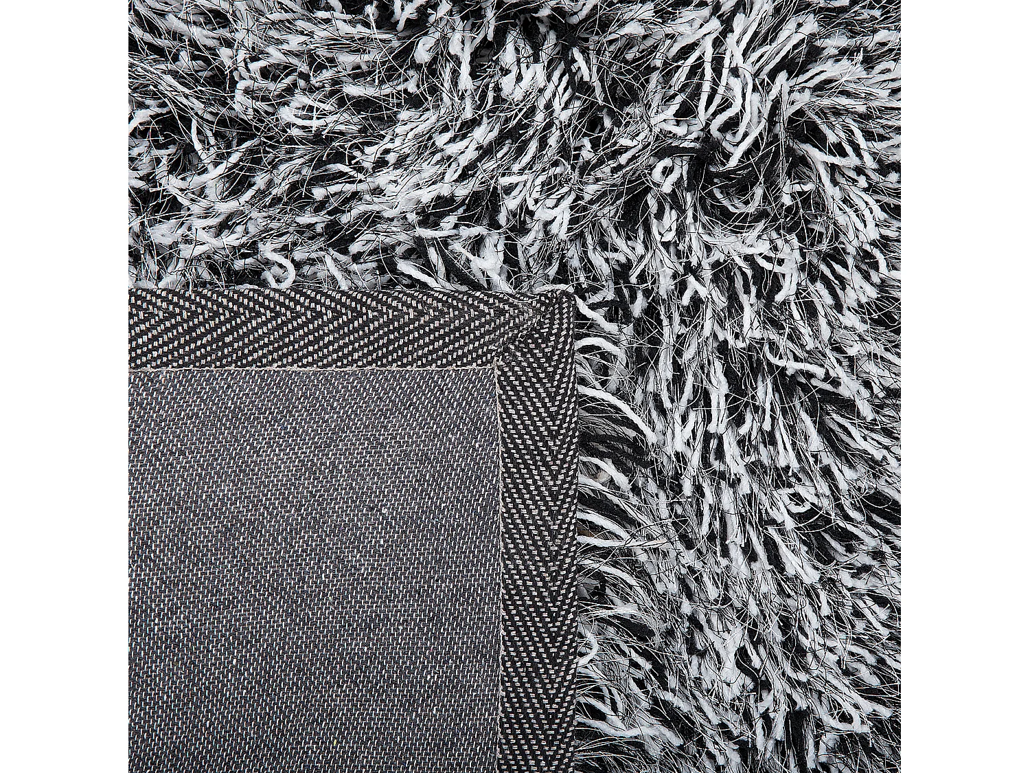 Alfombra negro/blanco 80 x 150 cm CIDE