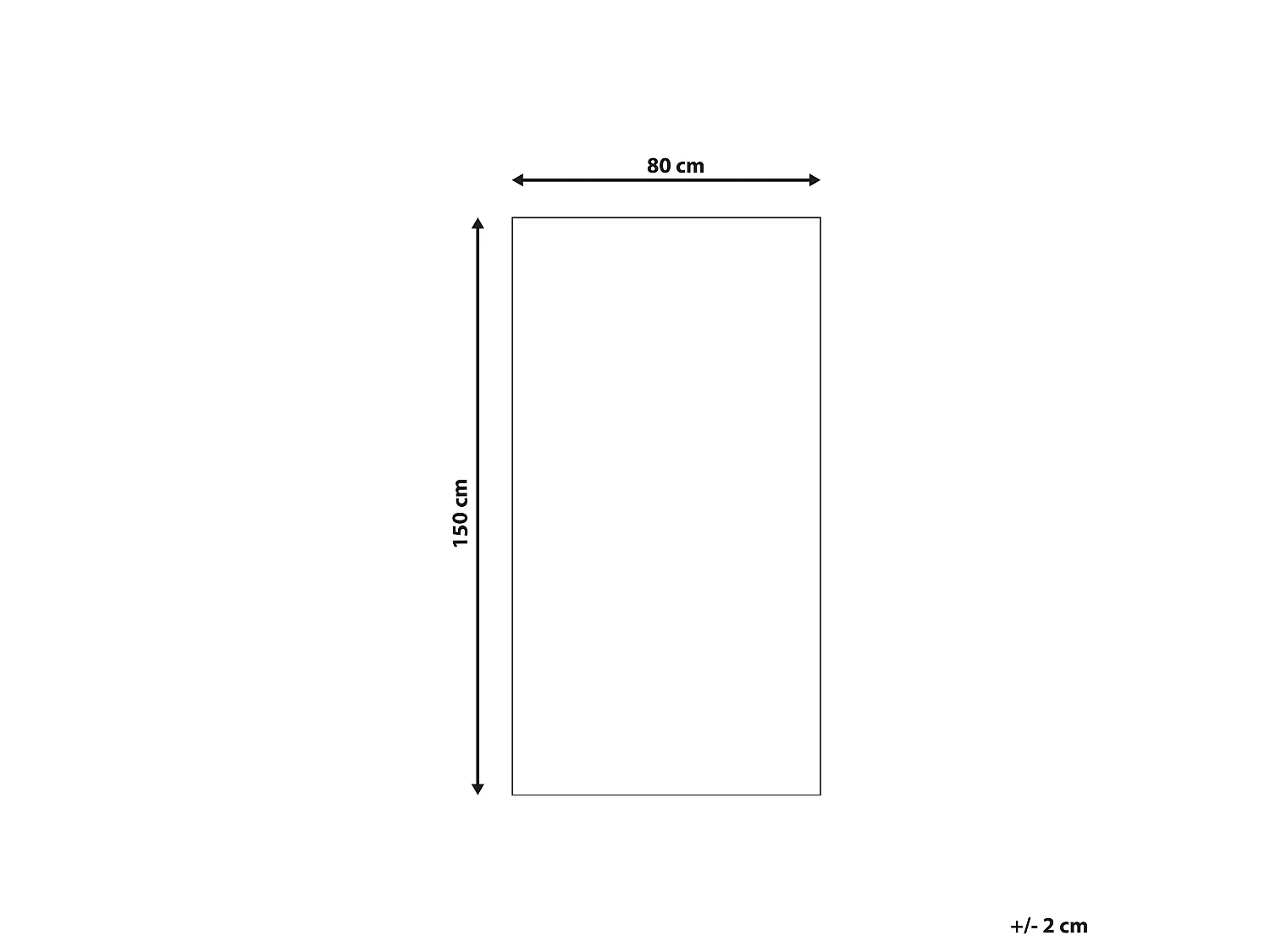 Tapis noir et blanc 80 x 150 cm CIDE