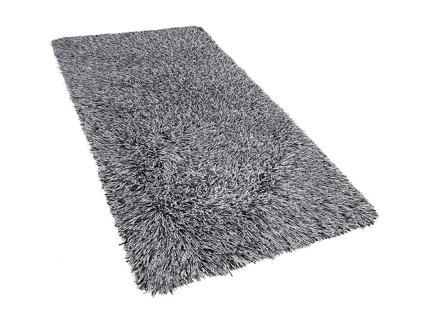 Vloerkleed polyester zwart/wit 80 x 150 cm CIDE